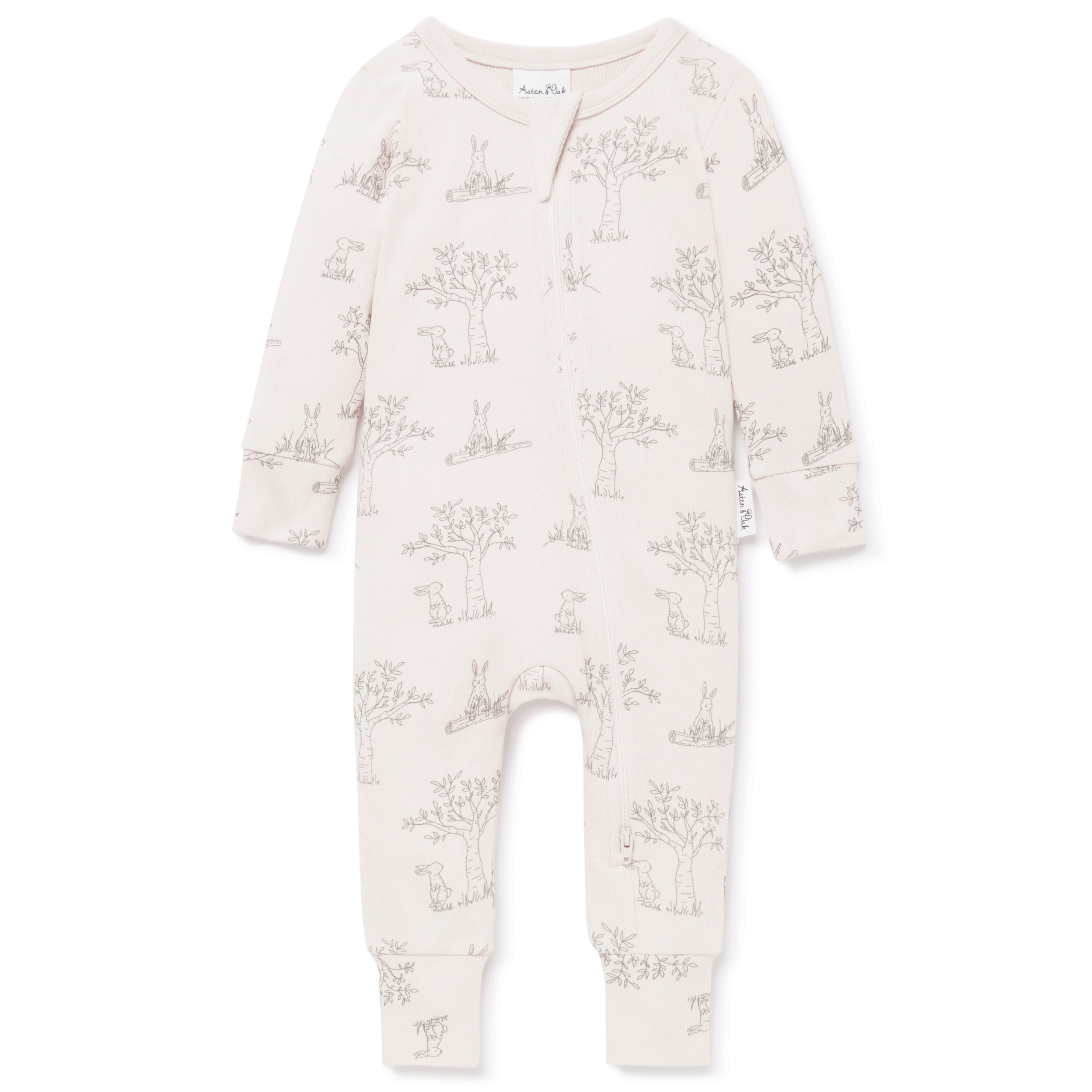 Aster & Oak | Bunny Luxe Rib Zip Romper