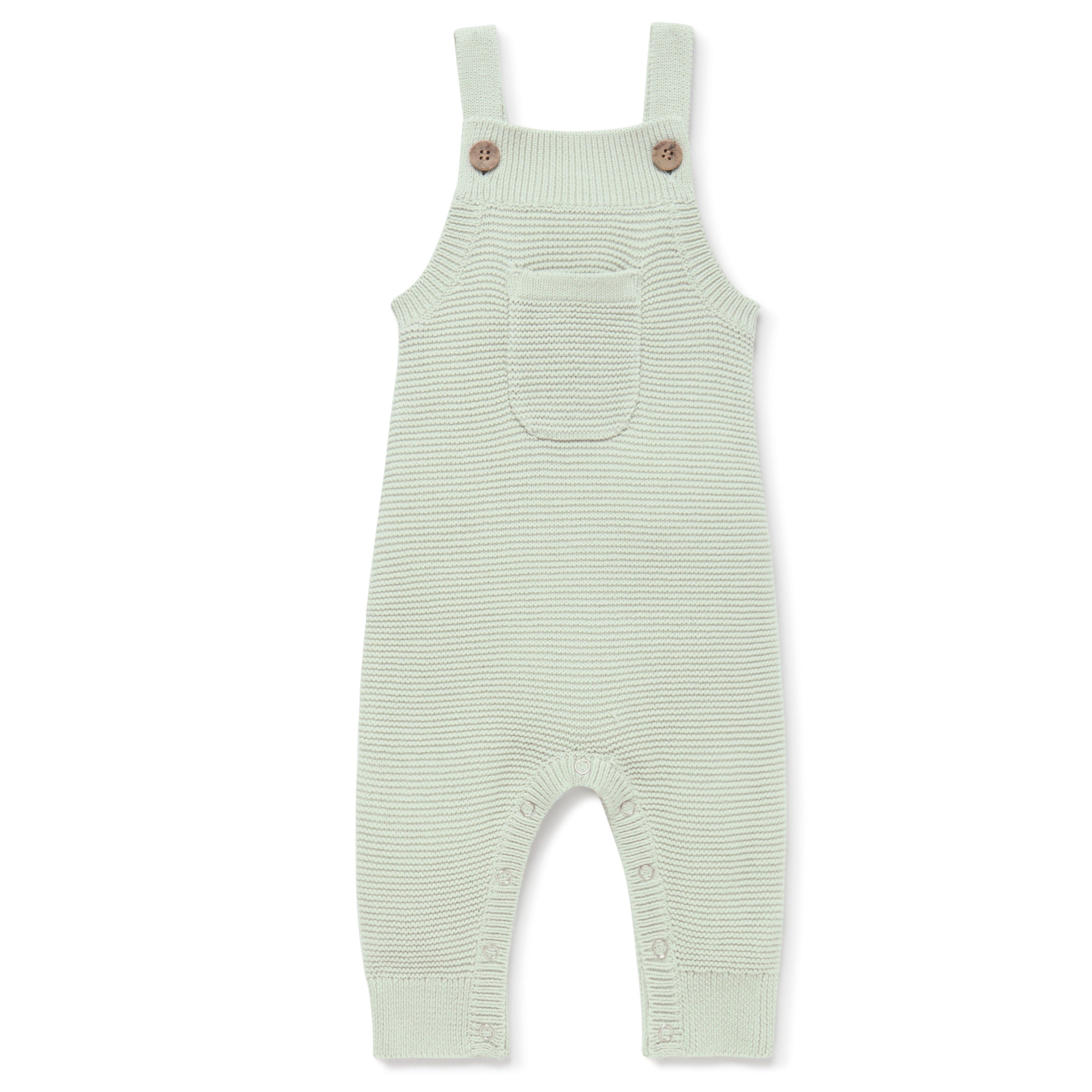 Aster & Oak | Sage Knit Pocket Overalls