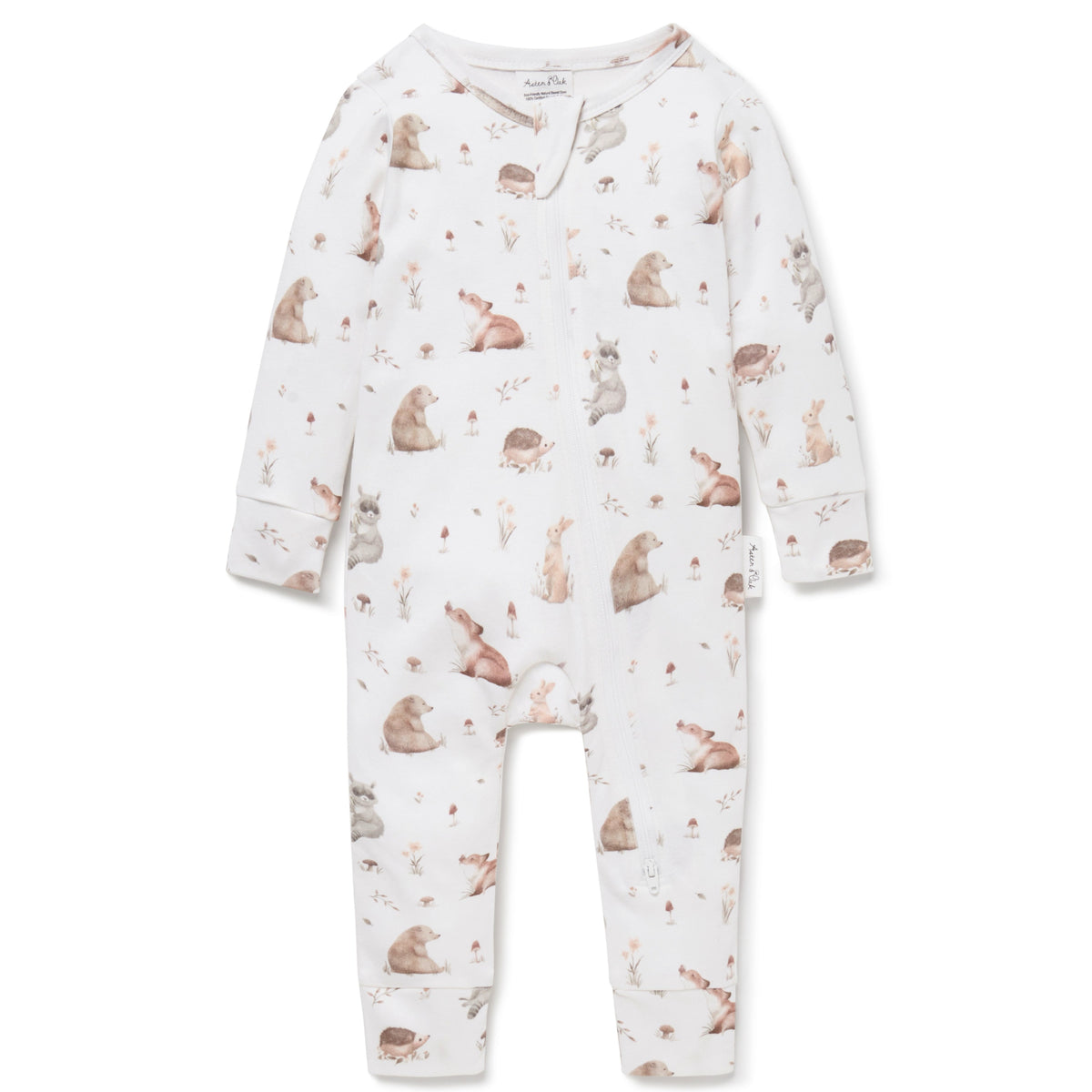 Aster & Oak | Forest Friends Zip Romper