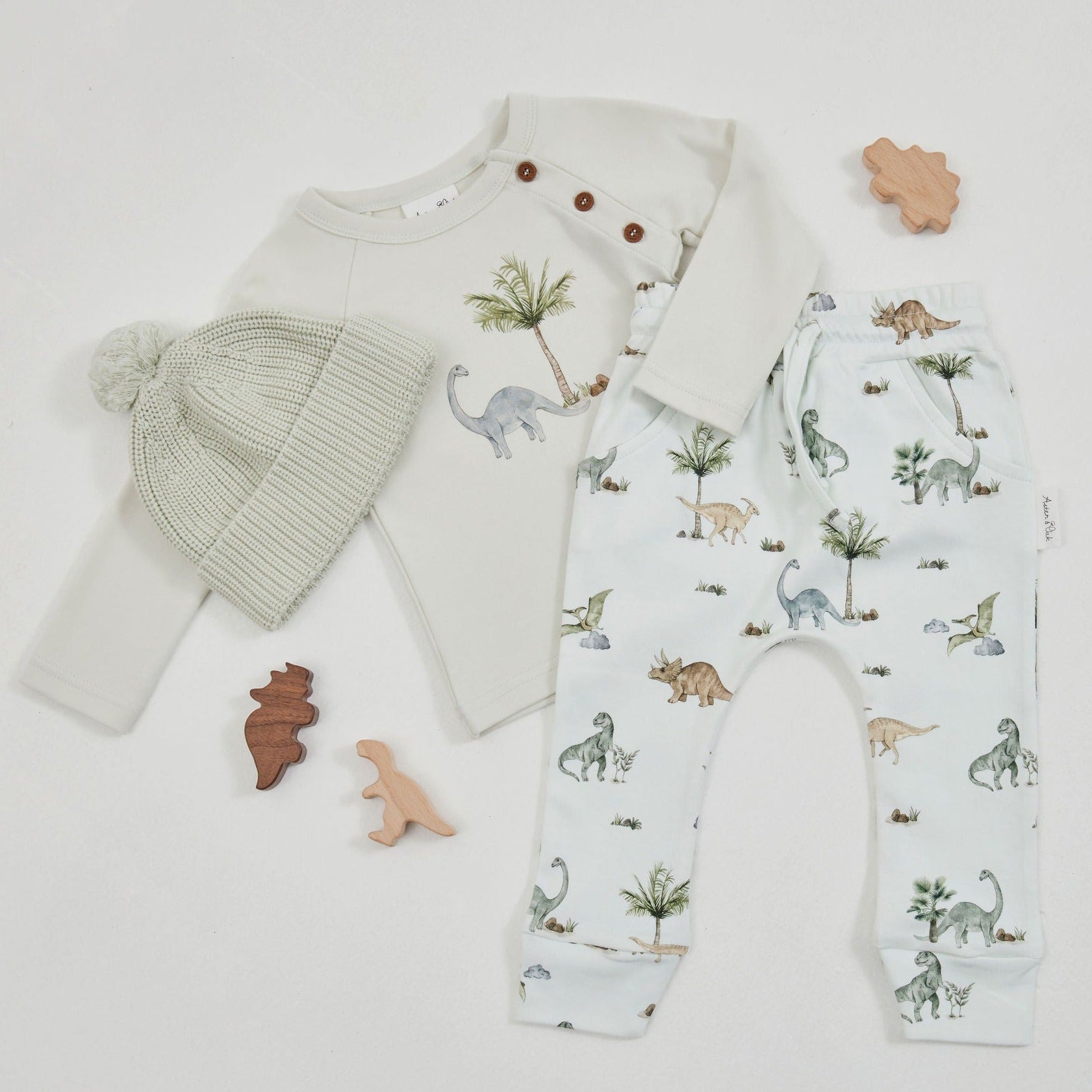 Aster & Oak | Dinosaur Harem Pants