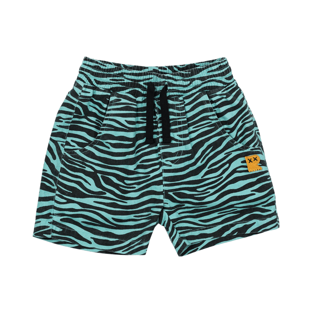 Rock Your Baby | Blue Tiger Shorts