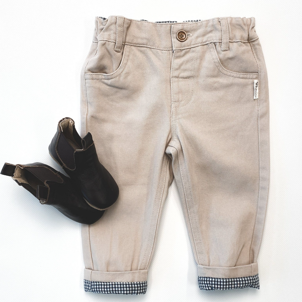 Love Henry | Baby Boys Chino Pant - Stone