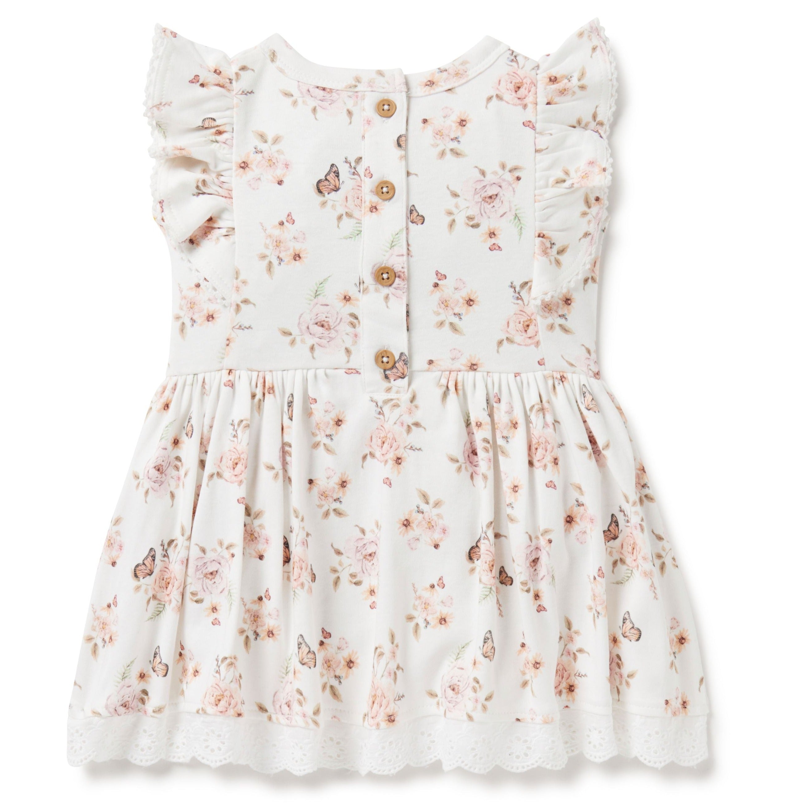 Aster & Oak | Butterfly Garden Ruffle Dress