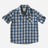 Love Henry | Dress Shirt - Large Blue Check