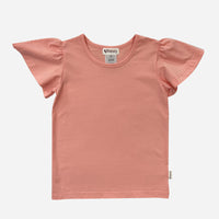 Love Henry | Frill Sleeve Top - Peach Pink