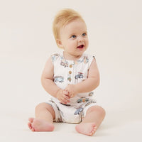 Aster & Oak | Beach Life Henley Romper - LAST Size 00