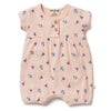 Wilson & Frenchy | Little Flower Organic Rib Playsuit