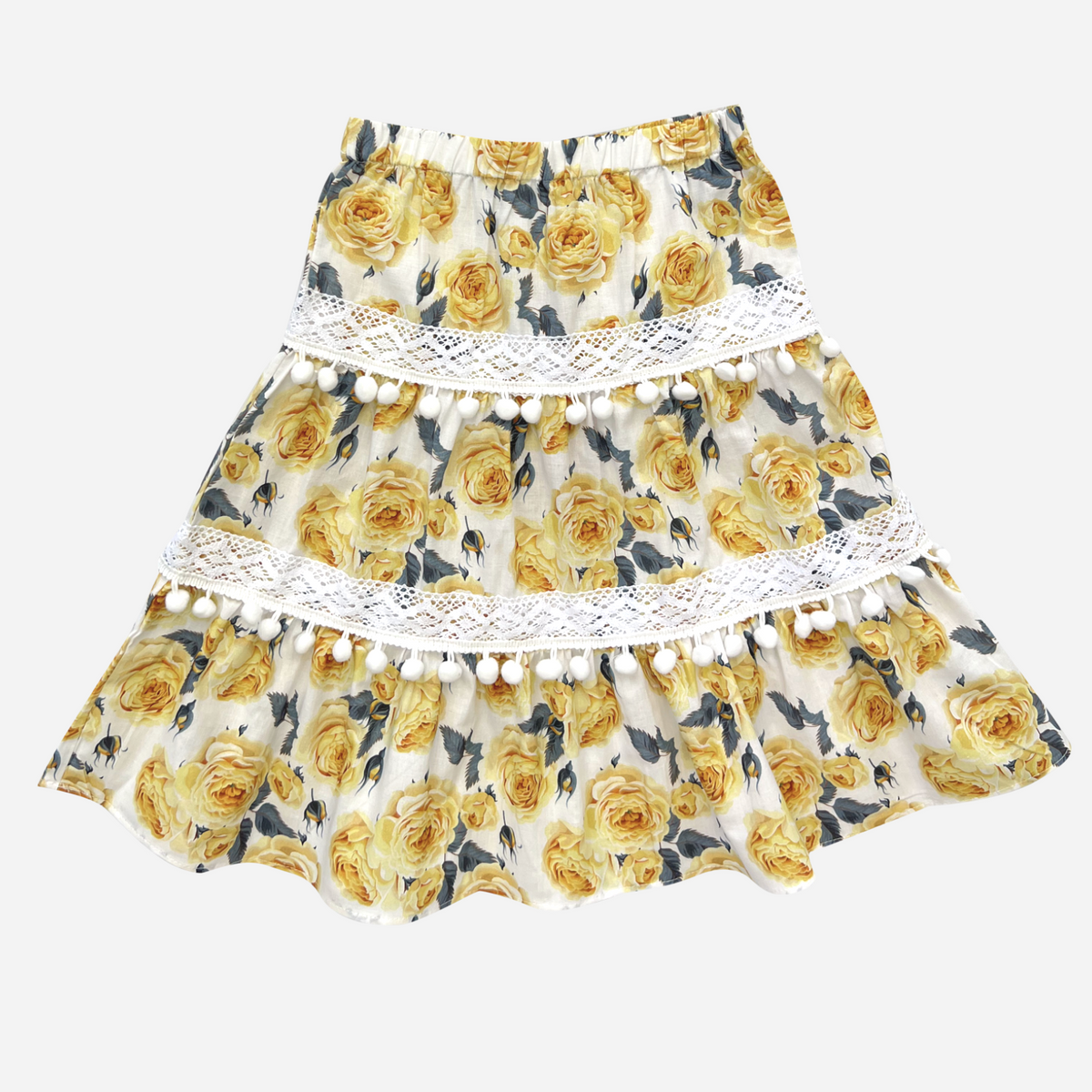 Love Henry | Maggie Skirt - Lemon Floral