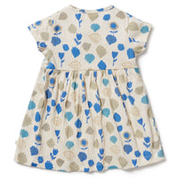 Wilson & Frenchy | Ocean Breeze Crinkle Button Dress