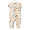 Wilson & Frenchy | Organic Ruffle Zipsuit - Cookie Cut