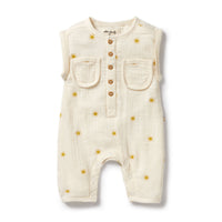 Wilson & Frenchy | Organic Crinkle Growsuit - Sunshine