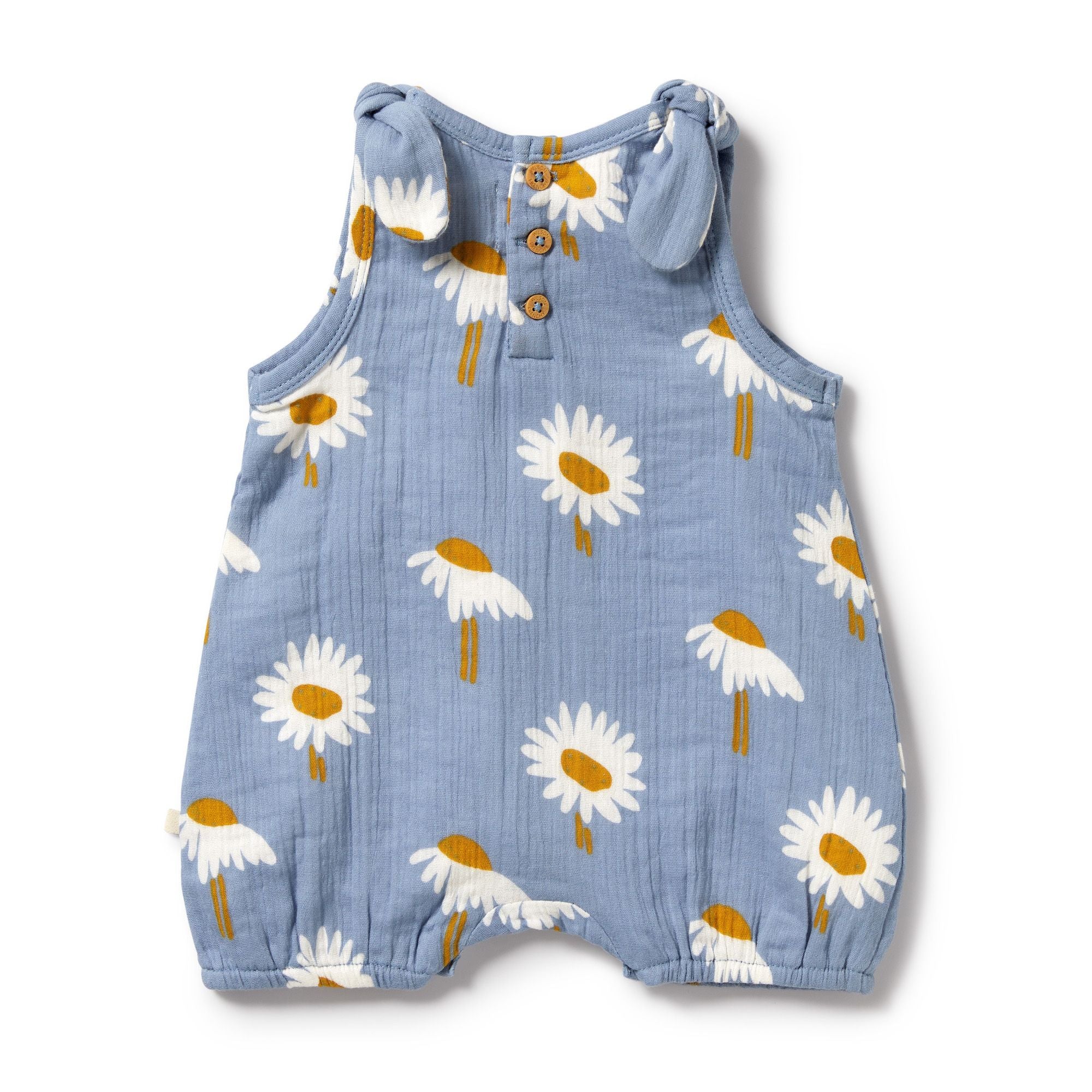 Wilson & Frenchy | Organic Crinkle Tie Playsuit - Daisy Floral