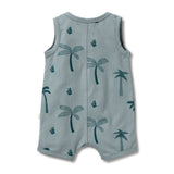 Wilson & Frenchy | Organic Henley Growsuit - Palm Days