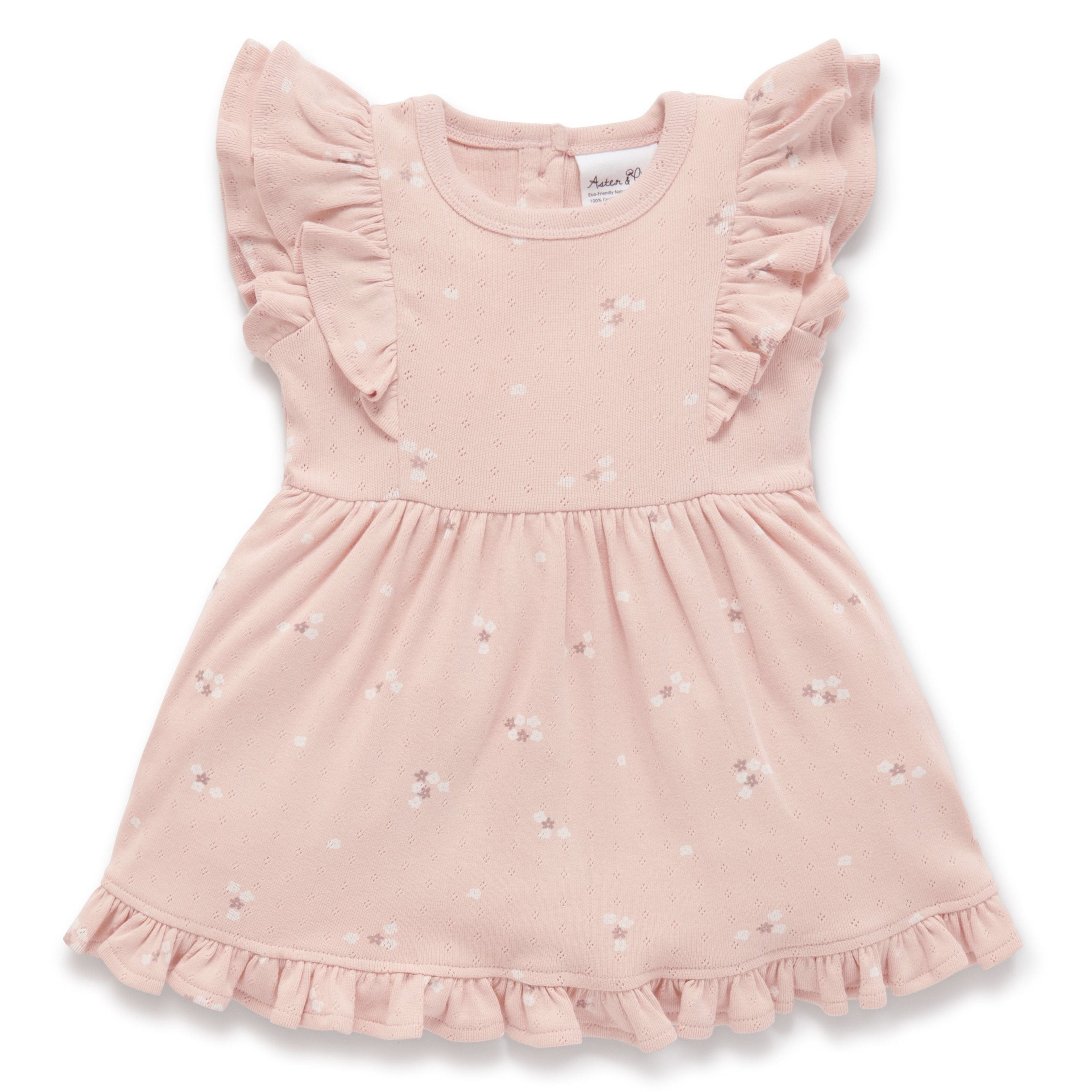 Aster & Oak | Petal Pointelle Ruffle Dress