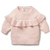 Wilson & Wilson | Pink Knitted Ruffle Jumper