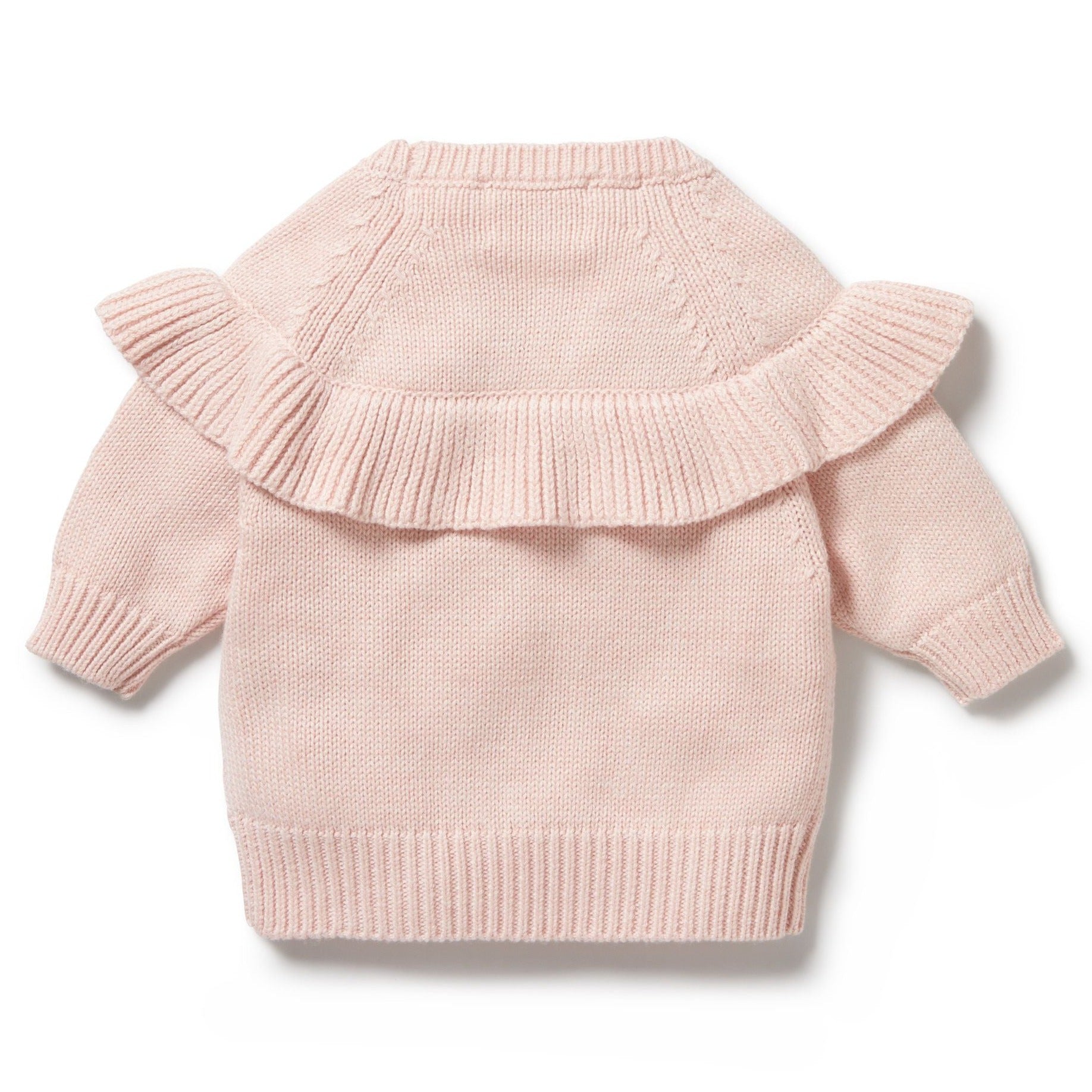 Wilson & Wilson | Pink Knitted Ruffle Jumper