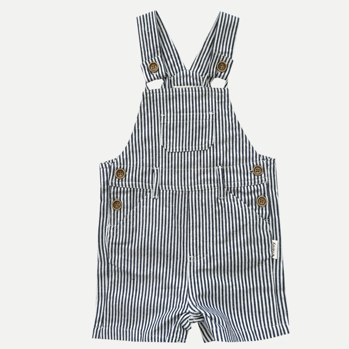 Love Henry | Roy Dungaree - Navy Pinstripe