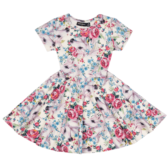 Rock Your Baby | Unicorn Lullaby Waisted Dress