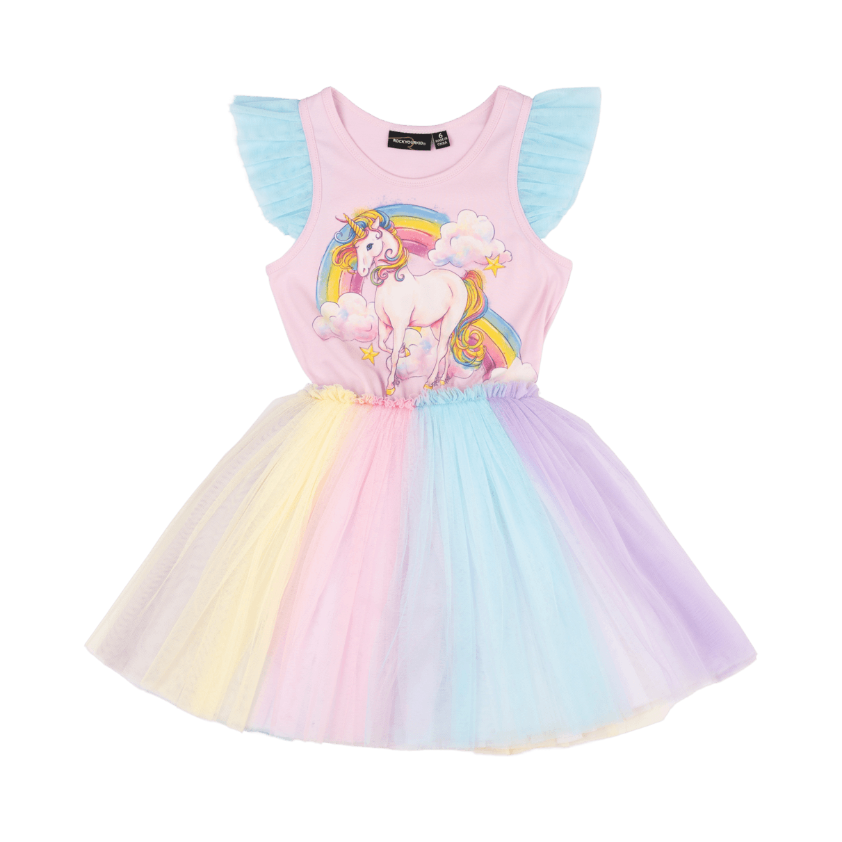 Rock Your Baby | Unicorn Rainbow Singlet Circus Dress