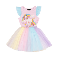 Rock Your Baby | Unicorn Rainbow Singlet Circus Dress