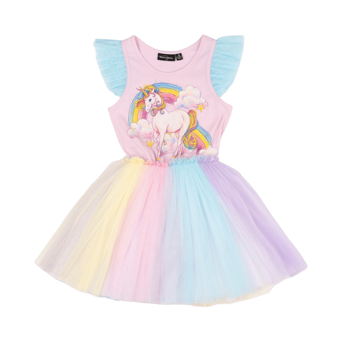 Rock Your Baby | Unicorn Rainbow Singlet Circus Dress