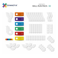 Connetix Tiles | Rainbow Ball Run Pack - 92 pieces