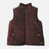 Love Henry | Cooper Puffer Vest - Maroon