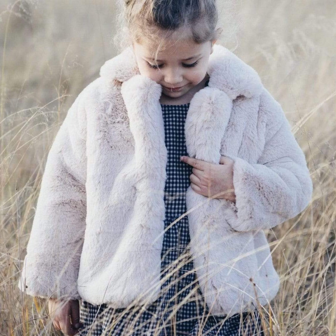 Love Henry | Fur Coat - Blush