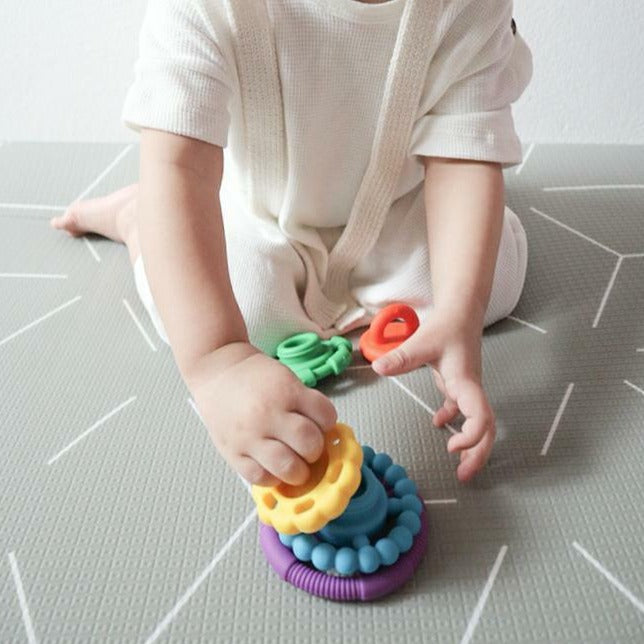 Jellystone | Stacker & Teether Toy - Rainbow Bright