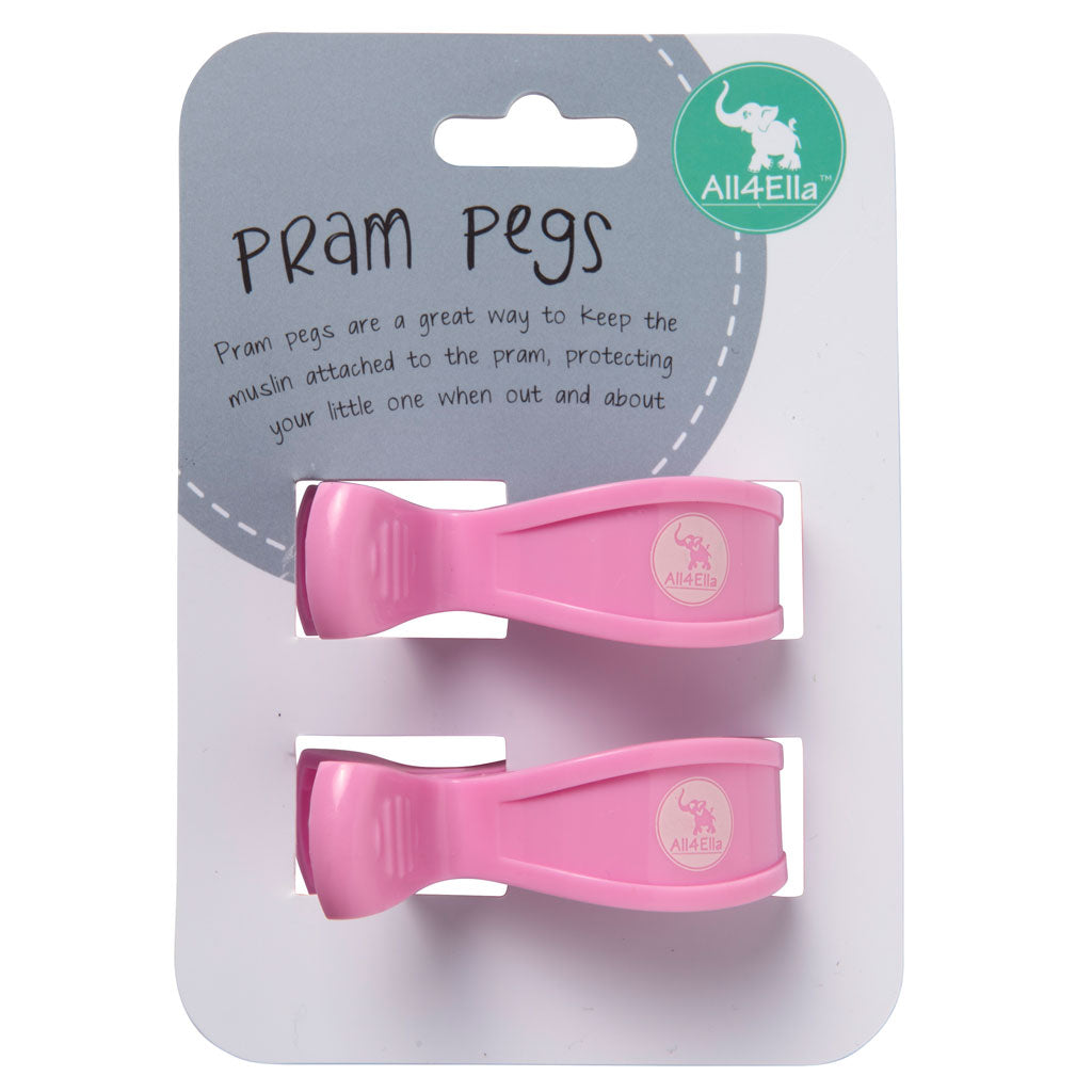 All4Ella 2 Pack Pegs - Pastel Pink