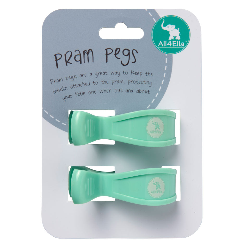 All4Ella 2 Pack Pegs - Pastel Mint