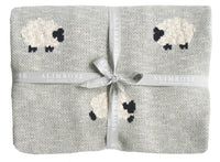 Alimrose | Baby Blanket 'Baa Baa' Organic - Grey