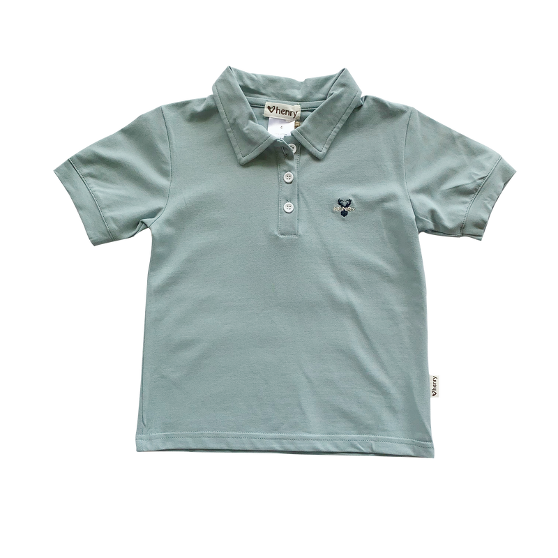 Love Henry | Light Turquoise Polo Shirt - LAST Size 7