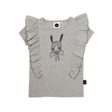 Kapowkids | Bunnie Ruffle T-shirt - LAST Size 2