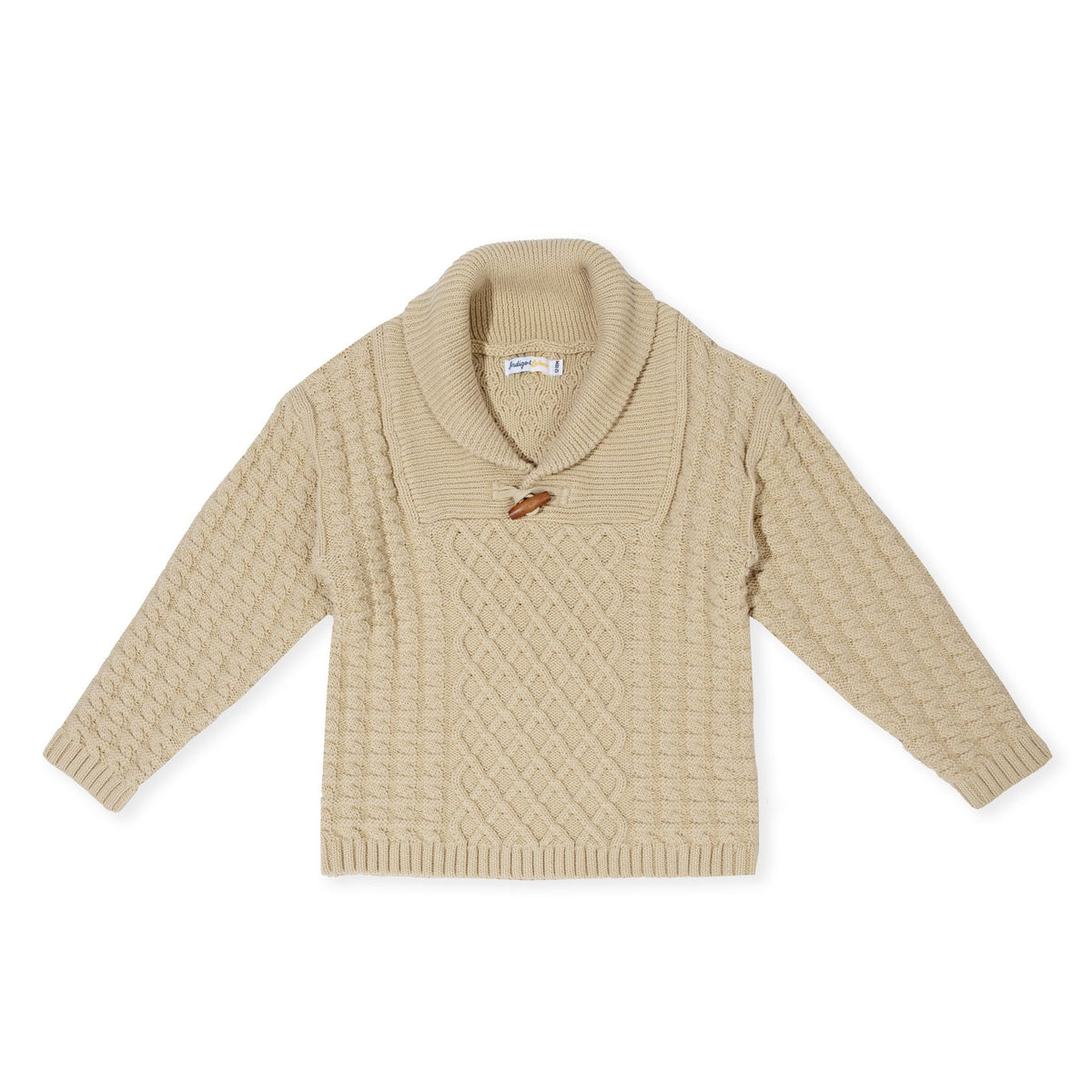 Indigo & Lellow sand calvin knit jumper 