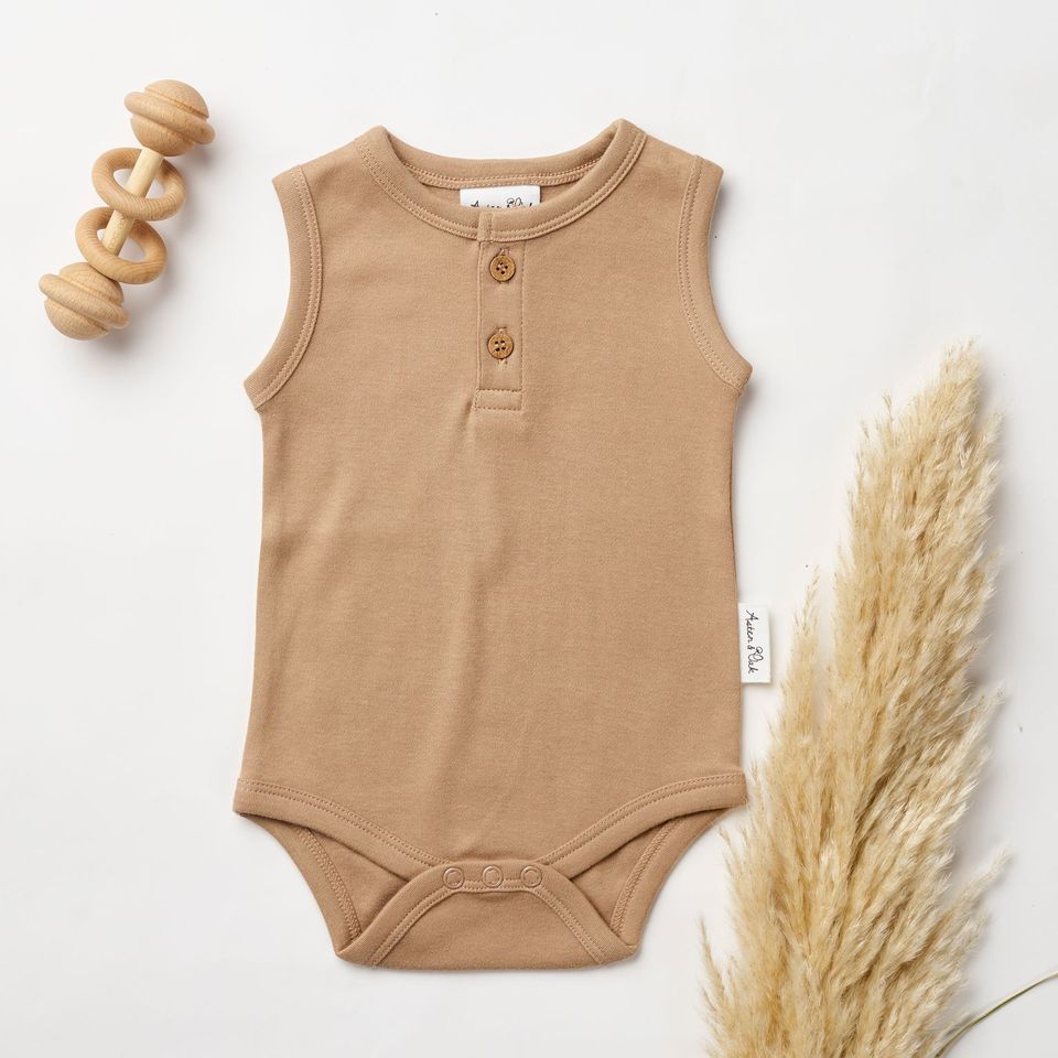 Aster & Oak | Clay Singlet Onesie - LAST Size 000