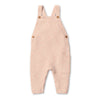 wilson and frenchy pink knitted overalls