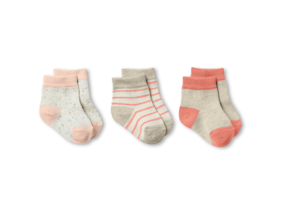 Organic 3 Pack Baby Socks - LAST One Size 00