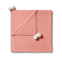 Wilson & Frenchy | Knitted Blanket - Flamingo Fleck