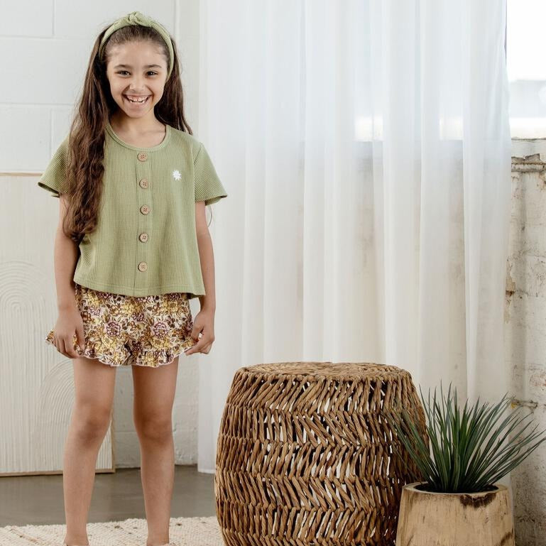 Kapowkids | Lavender Frill Shorts