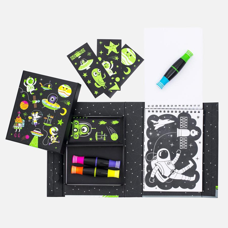 Tiger Tribe | Neon Colouring Set - Outer Space