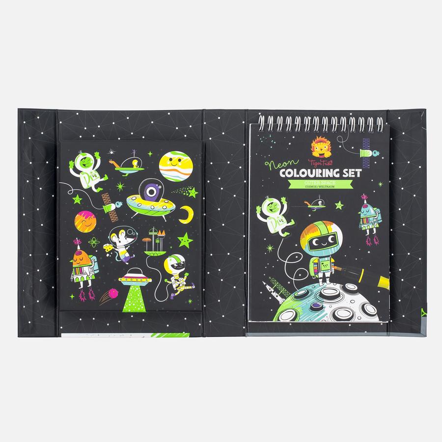 Tiger Tribe | Neon Colouring Set - Outer Space