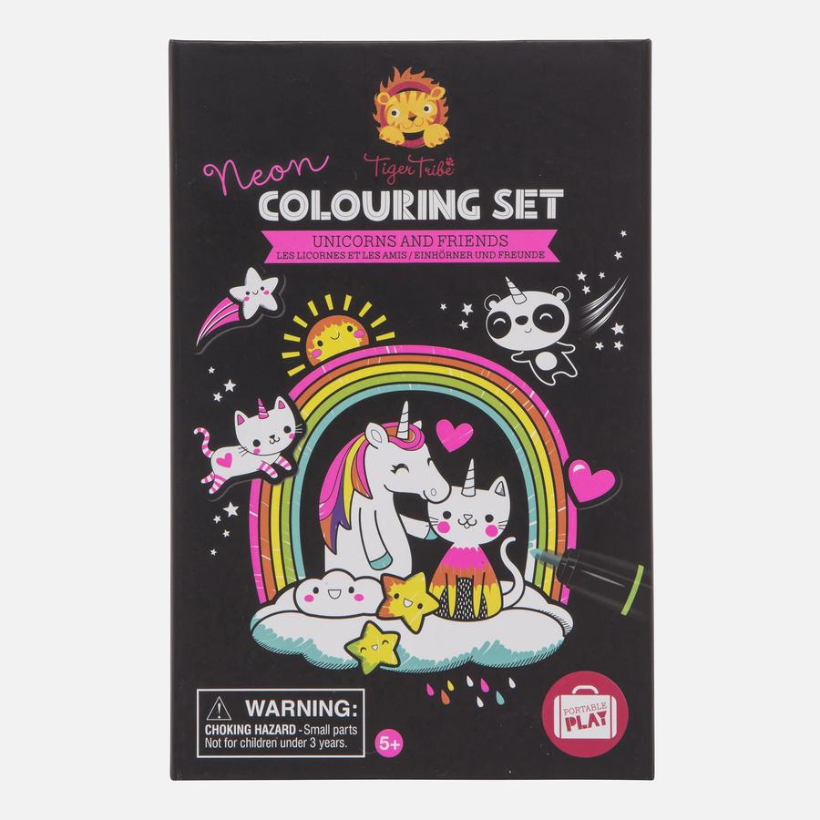 tiger tribe colouring set - unicorns 