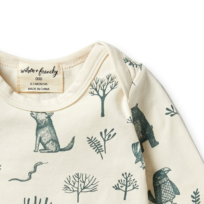 Wilson & Frenchy | Organic Envelope Bodysuit - The Woods