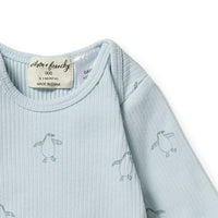 Wilson & Frenchy | Organic Rib Envelope Bodysuit - Little Penguin