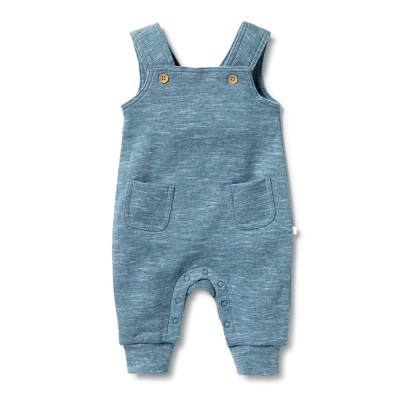 Wilson & Frenchy Organic Waffle Overall Bluestone