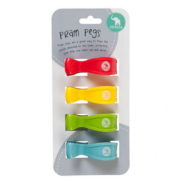 All4Ella |4 Pack Pegs - Multi Blue