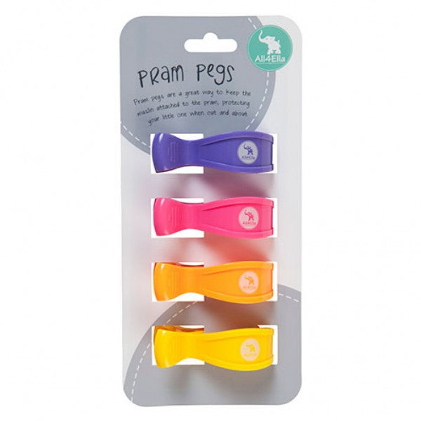 All4Ella | 4 Pack Pegs - Multi Lollie