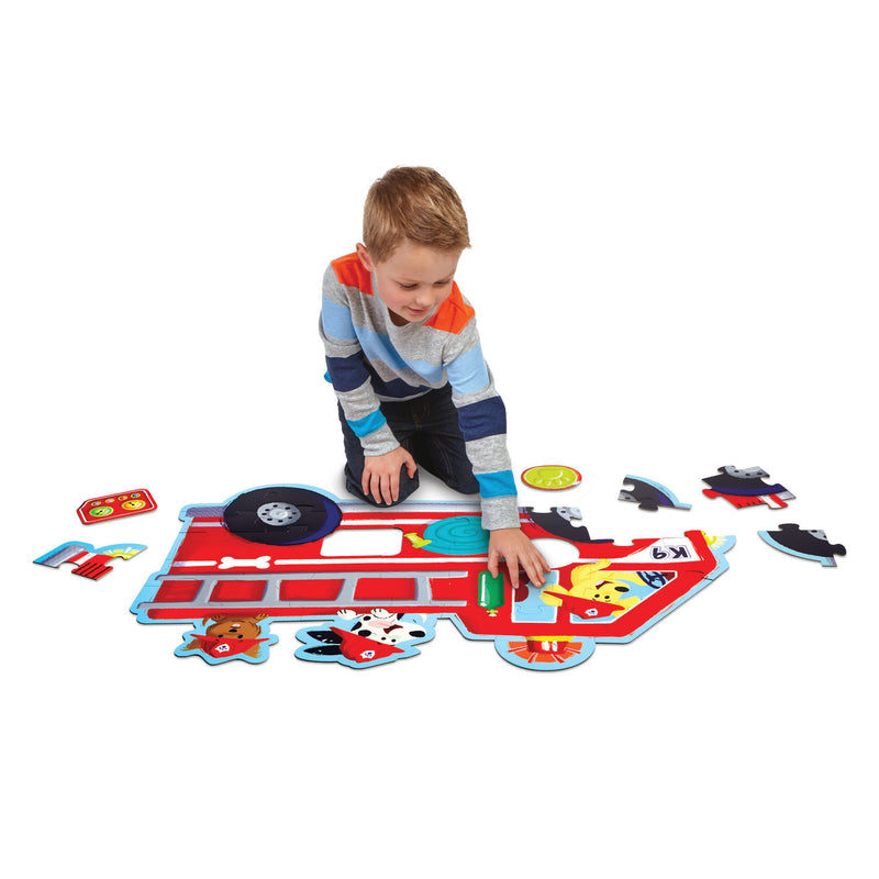 Peaceable Kingdom 40 pc Floor Puzzle - Fire Truck Pup