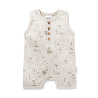 Pirate Map Henley Romper